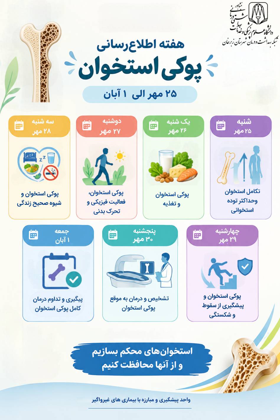 هفته اطلاع رسانی پوکی استخوان